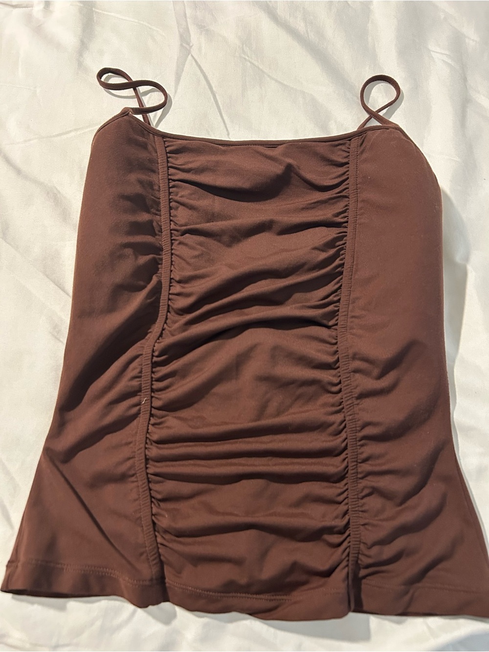 Cache ruched halter top zip back like new